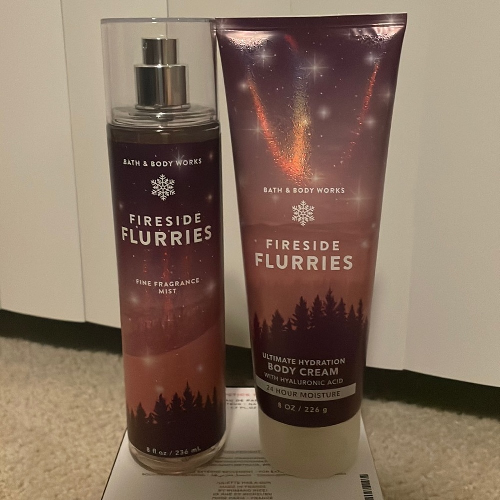 Bath and Body Works Fireside Flurries Bundle